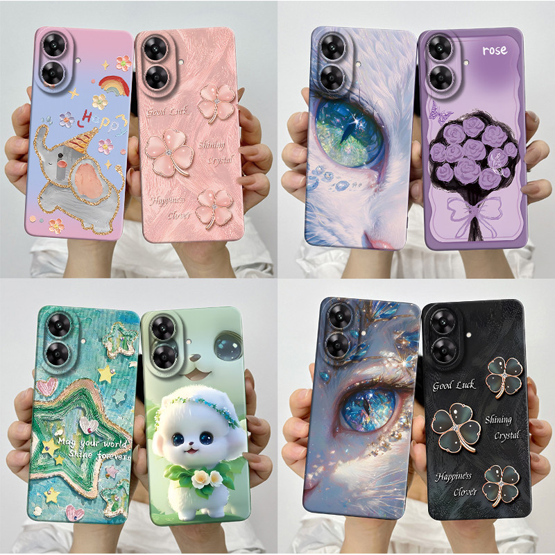 ปลอกสําหรับRealmeหมายเหตุ60 60xเคสโทรศัพท์ความงามสวยผีเสื้อดอกไม้ซิลิโคนกันกระแทกนุ่มTPUสําหรับRealme Note60 60 x 4Gกันชน