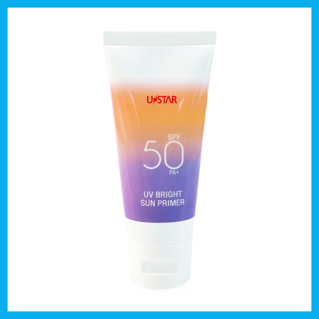U-Star UV Bright Sun Primer SPF50 PA+ 40g ไพรเมอร์กันแดด เนื้อครีมสีม่วง. — صورة 5