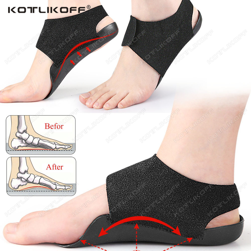 KOTLIKOFF 1/2 คู่สวมใส่ Flatfoot Orthopedic Insoles Correction Cubitus Varus/O-Shaped Unisex Arch สนับสนุน Foot Care Insoles