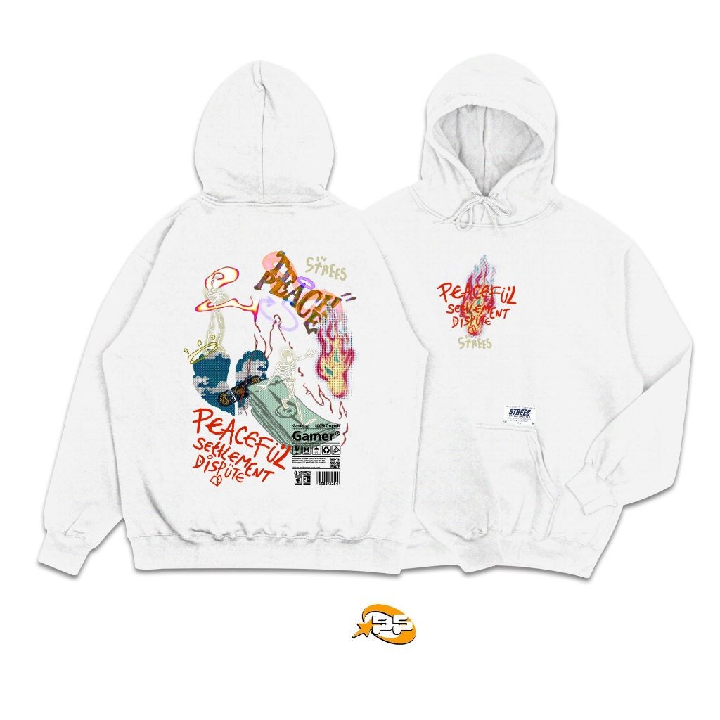 Streetsweater Hoodie DISPUTE Made from Soft, Cool Fleece Fabric, Size M-XXL