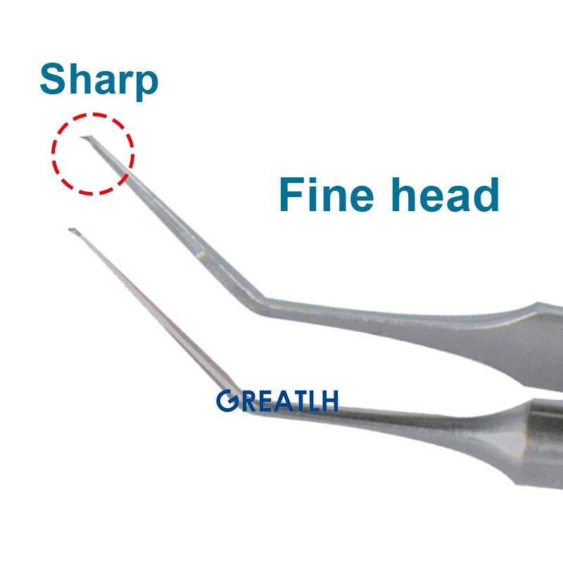 !# @Ophthalmic mics capsulorhexis Forceps ophthalmic Forceps แหนบสแตนเลส ophthalmic Eye trument