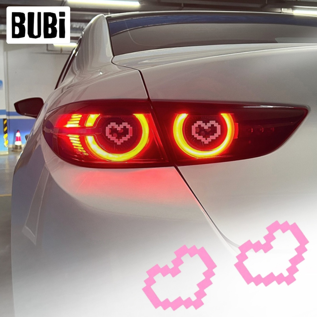 สติ๊กเกอร์ไฟรถยนต์และสติ๊กเกอร์กันน้ําสากลไฟท้ายไฟหน้าหัวใจรักไฟอัตโนมัติโคมไฟเทปพีวีซีอุปกรณ์รถยนต์