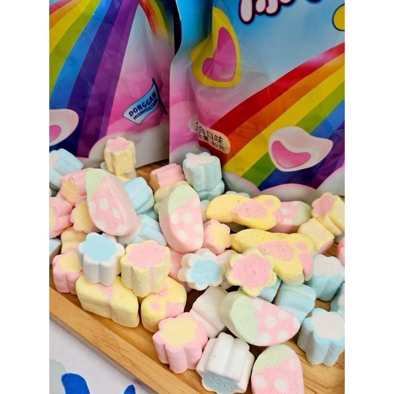 ใหม่ มาร์ชเมลโล่ ฟรีซดราย อบกรอบ Cotton Candy 80กรัม อร่อย หอม หวาน กรอบ ขนมทานเล่น พร้อมส่ง