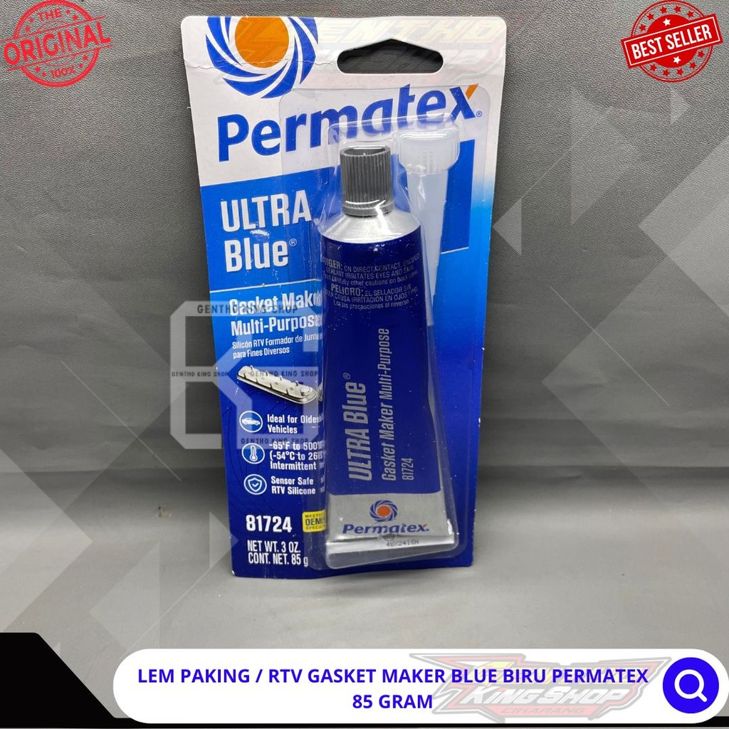 MOTORCYCLE GASKET GLUE / RTV GASKET MAKER BLUE PERMATEX 85GRAM