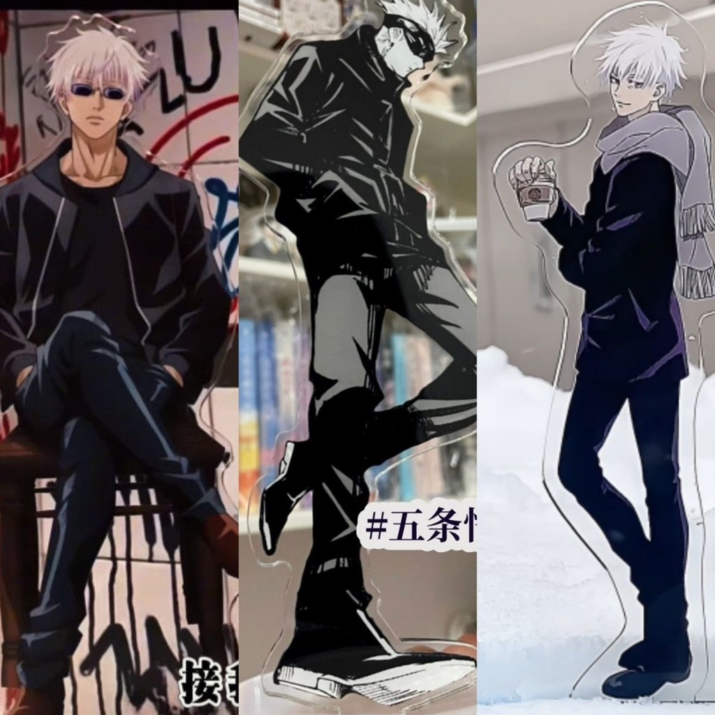 Jujutsu Kaisen ขาตั้งอะคริลิค 15ซม ‌ซาโตรุ โกโจ‌ อะนิเมะ จี้ เครื่องประดับตั้งโต๊ะ ของสะสม เพื่อนร่วมชั้น เพื่อน ของขวัญนักเรียน