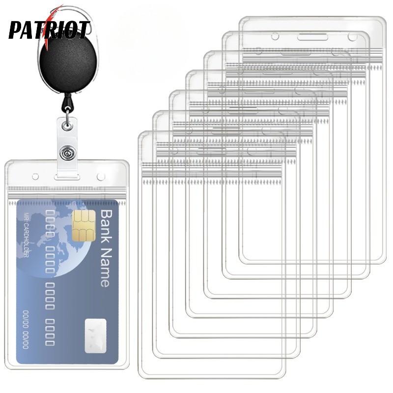 กระเป๋าใส่บัตรประจําตัว แบบใส แนวตั้ง / ที่ใส่บัตรเครดิต อุปกรณ์เสริม