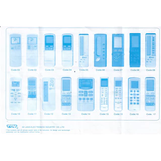 รีโมทแอร์ครอบจักรวาล สำหรับแอร์ยี่ห้อ ไดกิ้น DAIKIN Universal Air-con remote