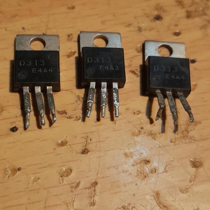 ทรานซิสเตอร์ส่วน 2SD313 2SD 313 D313 D 313 SANYO - อุปกรณ์ไฟฟ้าที่ใช้