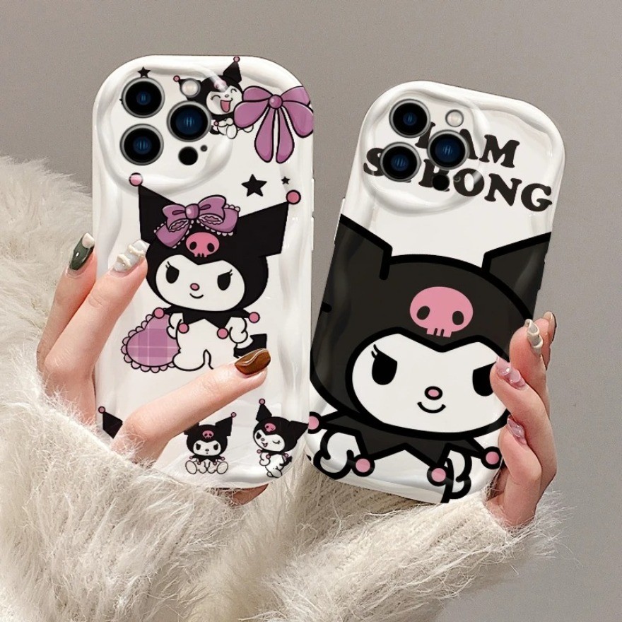 Kuromi Art น่ารักการ์ตูนสําหรับ OPPO A5 Pro A80 A98 A3X A3 Pro A40 A40M A60 F25 Pro Wave ฝาครอบน้ําม