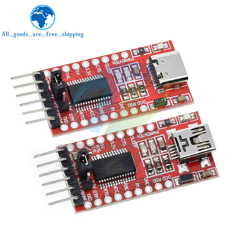 FT232RL FTDI USB 3.3V 5.5V ถึง TTL Serial Adapter โมดูลสําหรับ Arduino FT232 Pro Mini USB TO TTL 232