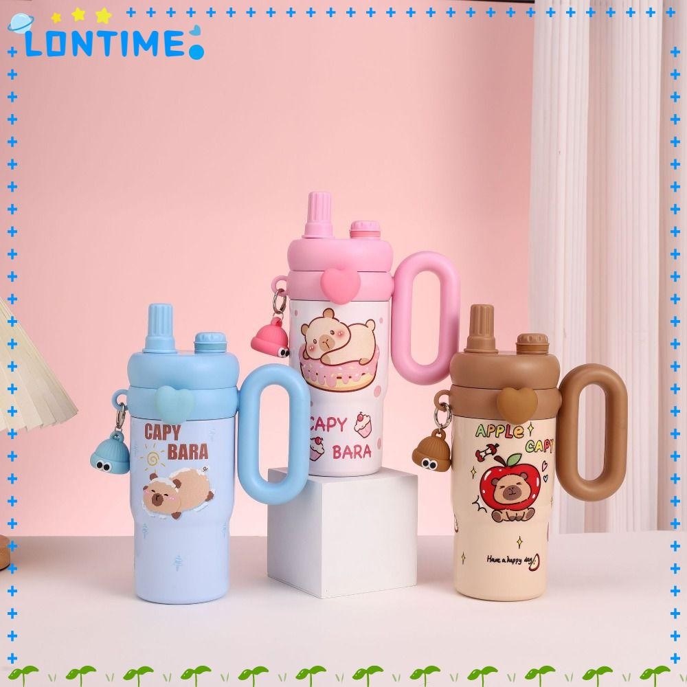 LONTIME ถ้วยสูญญากาศ 316 สแตนเลส ลายการ์ตูน 850ml แก้วเก็บความร้อนของขวัญวันเกิด