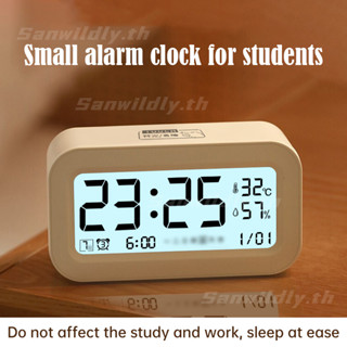 💕SW💕 นาฬิกาปลุกอัจฉริยะสำหรับห้องนอน นาฬิกาอิเล็กทรอนิกส์ นา…