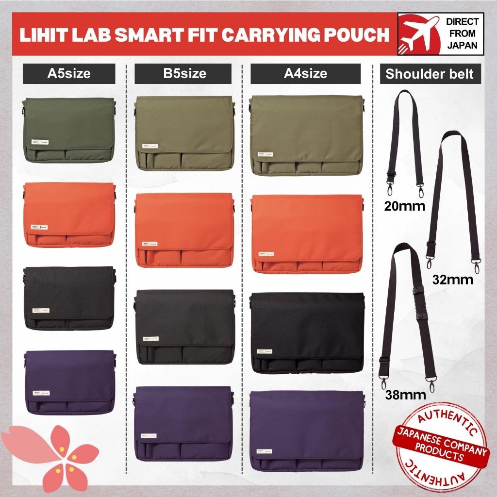 Lihit Lab Smart Fit กระเป๋าถือ-กระเป๋าใส่แท็บเล็ตออแกไนเซอร์ ส่งตรงจากญี่ปุ่น