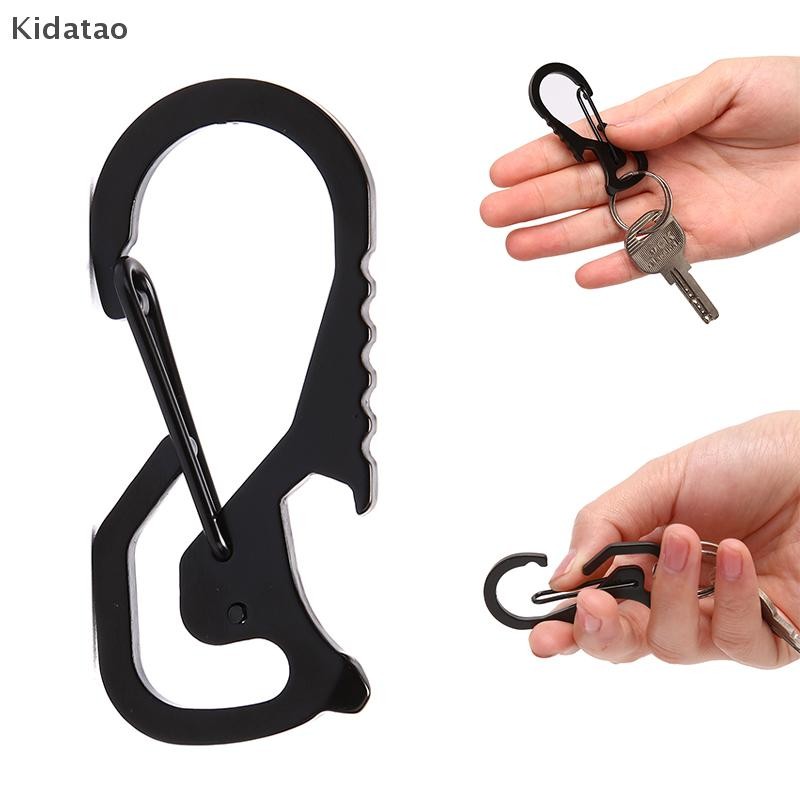 Kidatao 1 ชิ้นกลางแจ้งที่มีประโยชน์สแตนเลสหัวเข็มขัด Carabiner พวงกุญแจพวงกุญแจแหวนคลิปตะขอใหม่ ราคา ถูกที่สุด ดีลบีเคเค แกลเลอรีภาพที่ 9