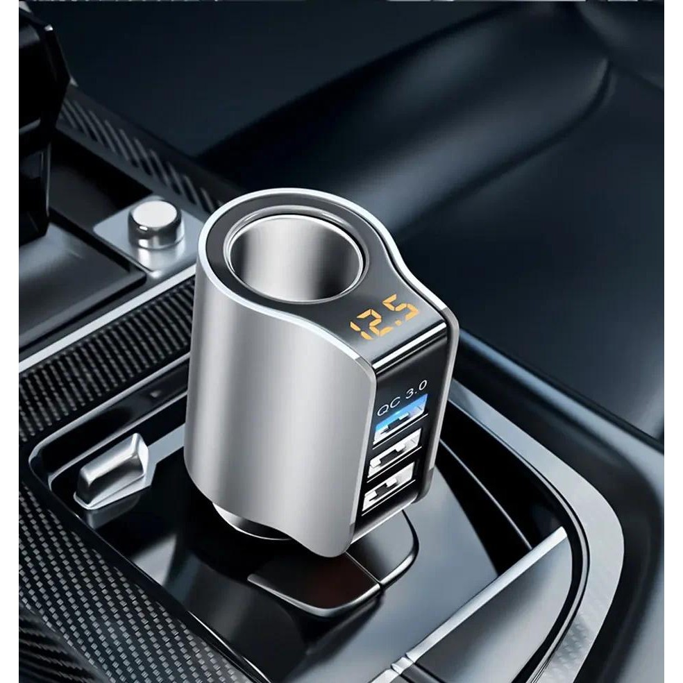 96w QC3.0 3.1A USB Car Charger 3 พอร์ต 12-24V ไฟแช็ก Super Fast Socket Adapter จัดแต่งทรงผม ราคา ถูกที่สุด ดีลบีเคเค แกลเลอรีภาพที่ 6