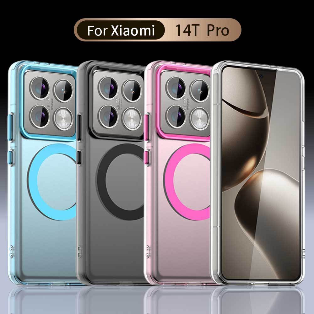 Matte Skin Touch Magnetic Charging Case สําหรับ Xiaomi 14T 14 15 Pro กรณี Mi15 Mi14 Ultra ฝาครอบโทรศัพท์