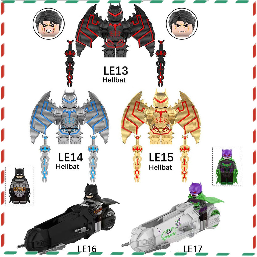 ของเล่นอนุภาคขนาดเล็ก dc Batman series Pale Knight บล็อกตัวต่อ minifigures ตุ๊กตาโมเดล