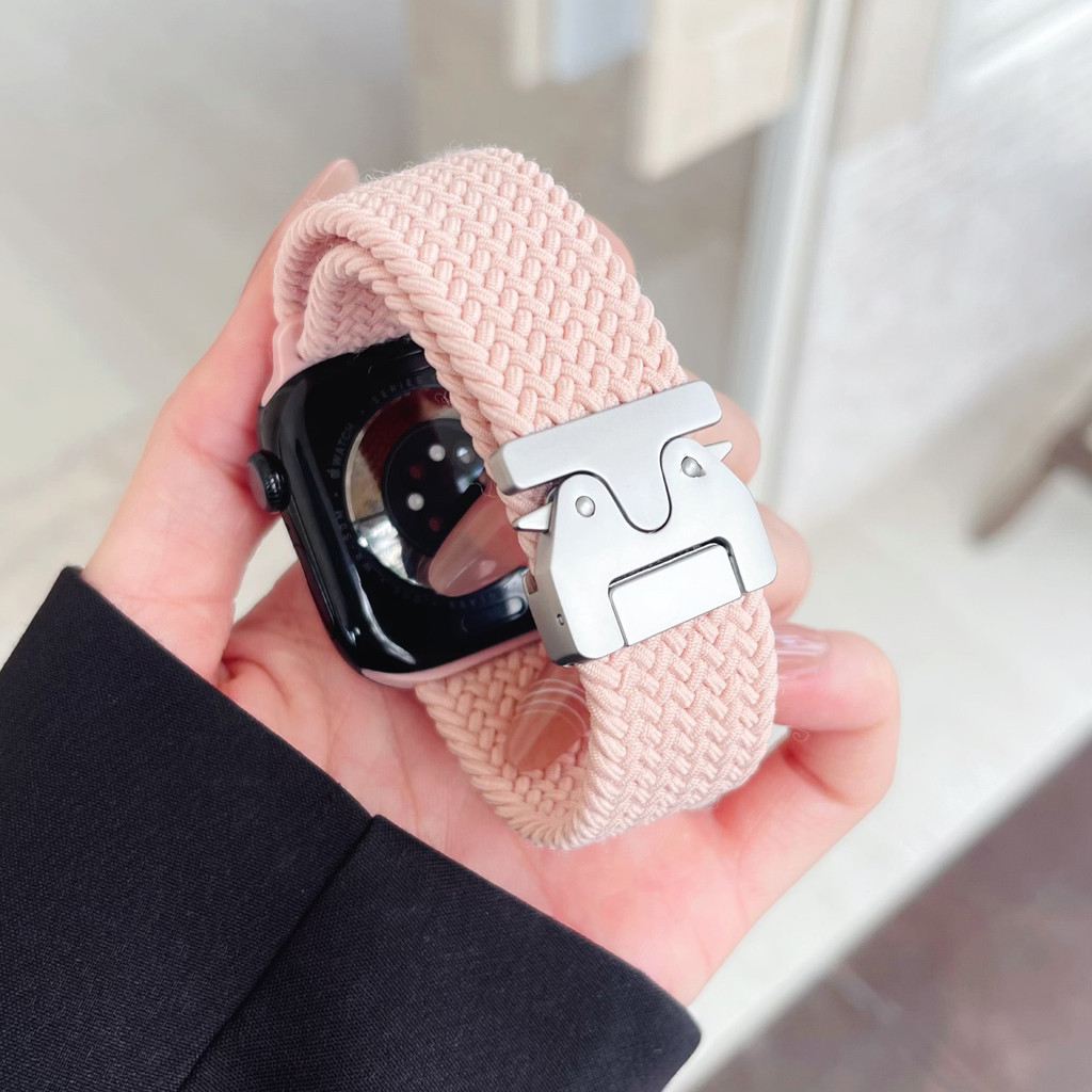 สไตล์ร่มชูชีพสายคล้องคอสําหรับ แอปเปิล ดู ชุด 10 9 8 7 6 5 4 กับ 3 2 1 พิเศษ/พิเศษ 2 สายไนลอนอ่อนสําหรับ ฉัน-ดู 46 มม.42 มม.44 มม.40 มม.45 มม.41 มม.38 มม.49 มม.สายนาฬิกา