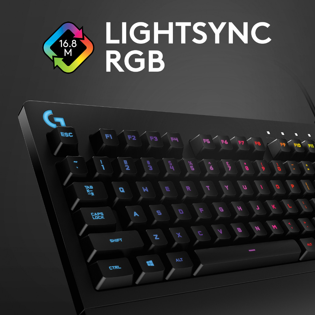 LOGITECH G213 PRODIGY GAMING KEYBOARD คีย์บอร์ดเกมมิ่ง คีย์ TH/EN กันน้ำ