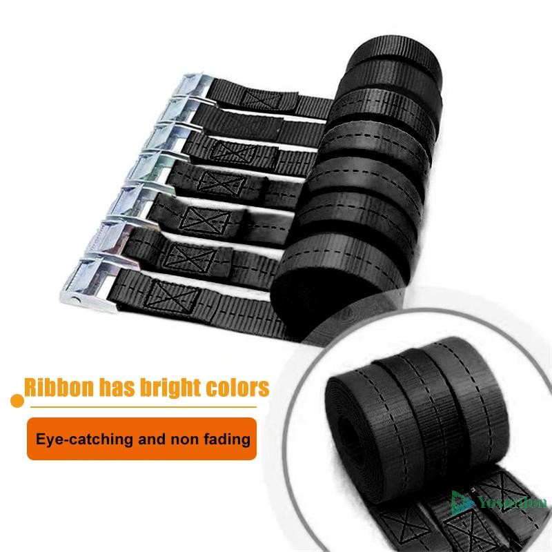 Yosunjon] Lashing Strap With Buckle Nylon Quick Release Cargo Tie Down กระเป๋าเดินทางกระเป๋าสายรัดผูกด้วยสังกะสีอัลลอยด์หัวเข็มขัดตะขอใหม่