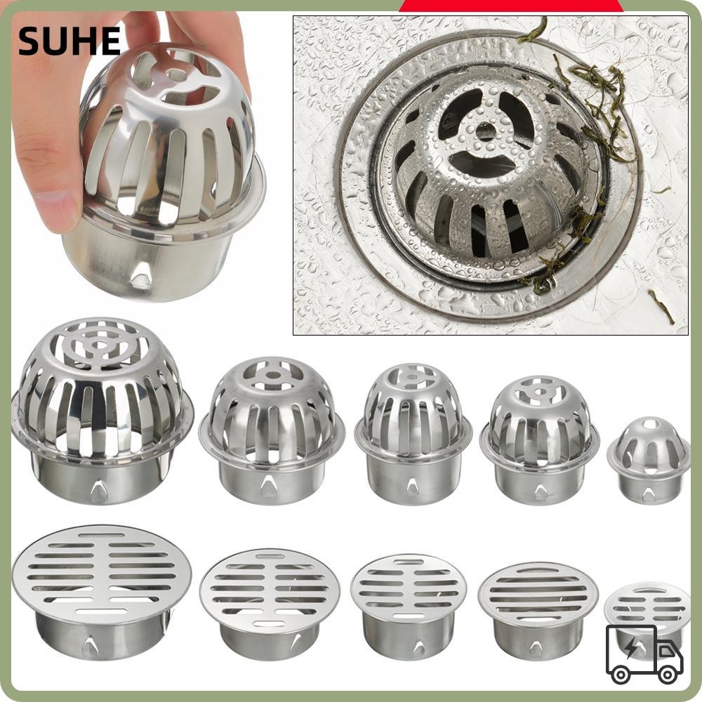 Suhe ฝาครอบท่อระบายน้ํา สเตนเลส ทรงกลม ทนทาน กันฝน สําหรับระเบียง กลางแจ้ง