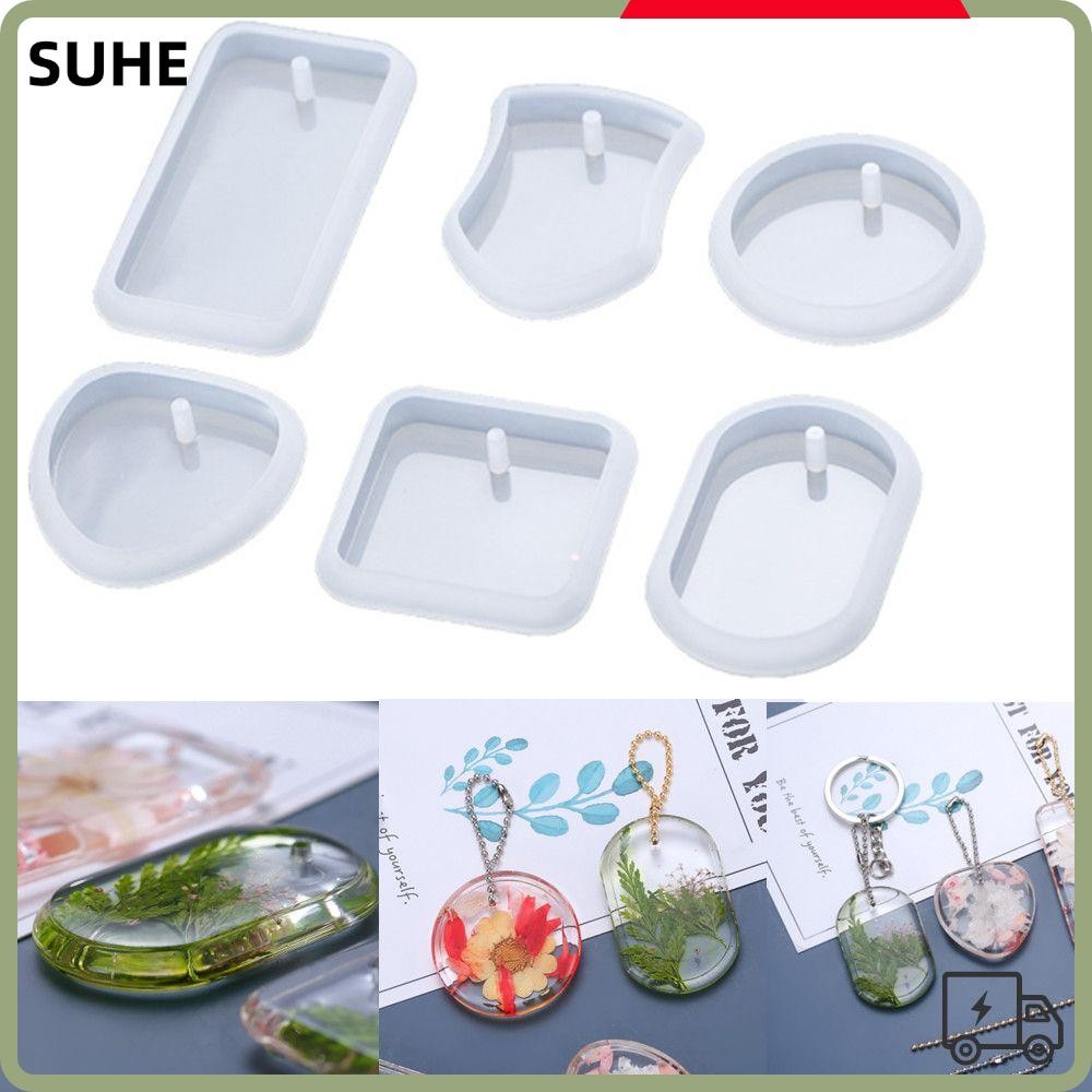 Suhe แม่พิมพ์ซิลิโคนทรงสี่เหลี่ยมผืนผ้าสําหรับทําเครื่องประดับ Diy