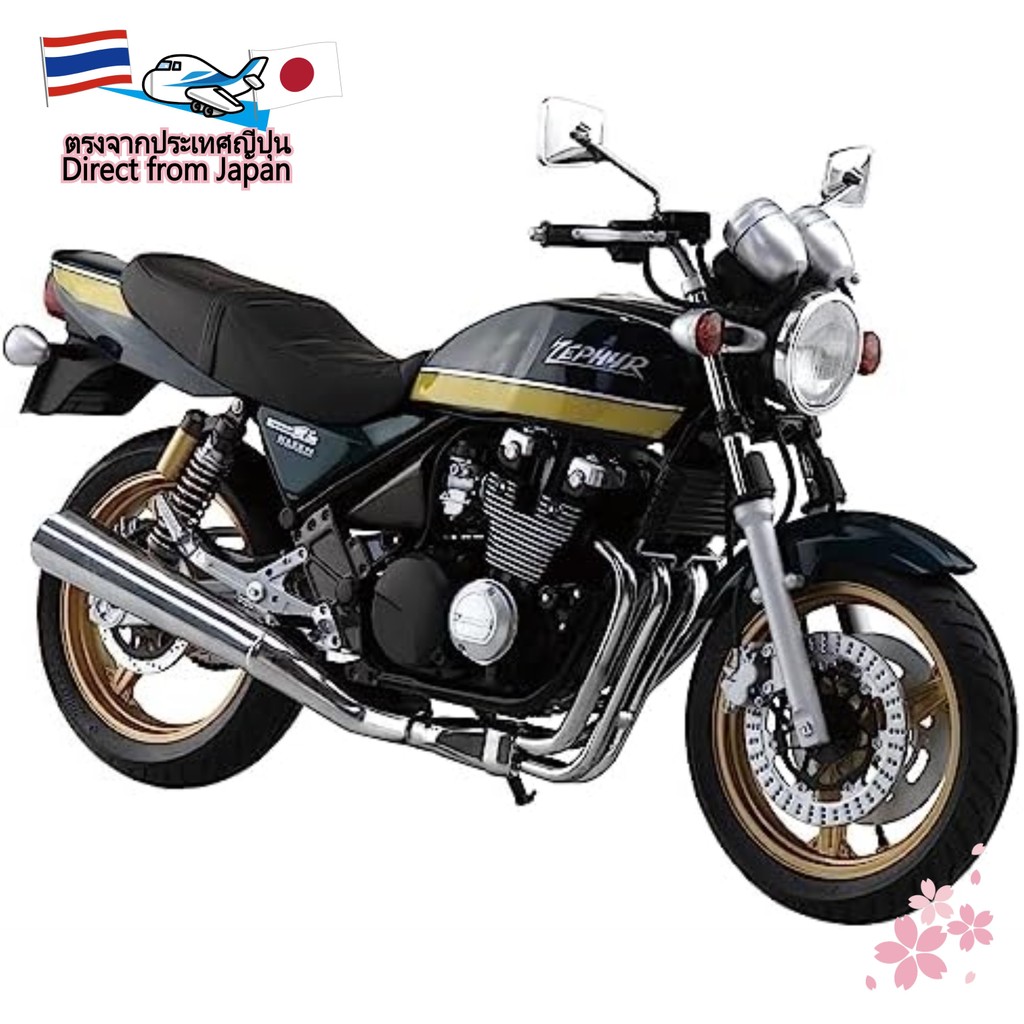 【สินค้าชิ้นนี้เป็นของแท้】Aoshima [พลาสติกโมเดล] รถจักรยานยนต์ 1/12 No.12  Kawasaki ZR400C ZEPHYRχ '0