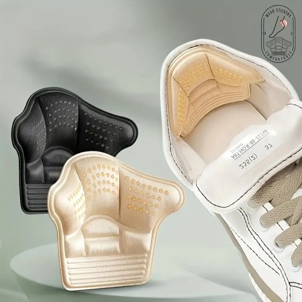 1 คู่โฟมนุ่ม Insoles Heel Pads สําหรับกีฬารองเท้าปรับขนาด Antiwear ฟุต Pad เบาะใส่ Heel Protector กลับสติกเกอร์ส้นแผ่นป้องกัน
