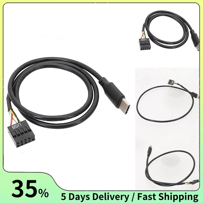 Usb 9Pin to USB Type C สําหรับเมนบอร์ดคอมพิวเตอร์ไปยัง USBC หน้าจอรอง PC หน้าจอ LCD 9Pin สาย USB อะแ