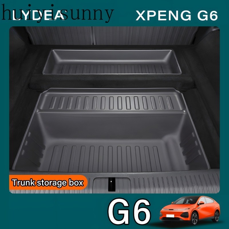 Hys กล่องเก็บของท้ายรถเหมาะสําหรับ Xpeng G6 กระเป๋าเดินทาง TPE กล่องเก็บของกล่องกันน้ําอุปกรณ์จัดเก็บ