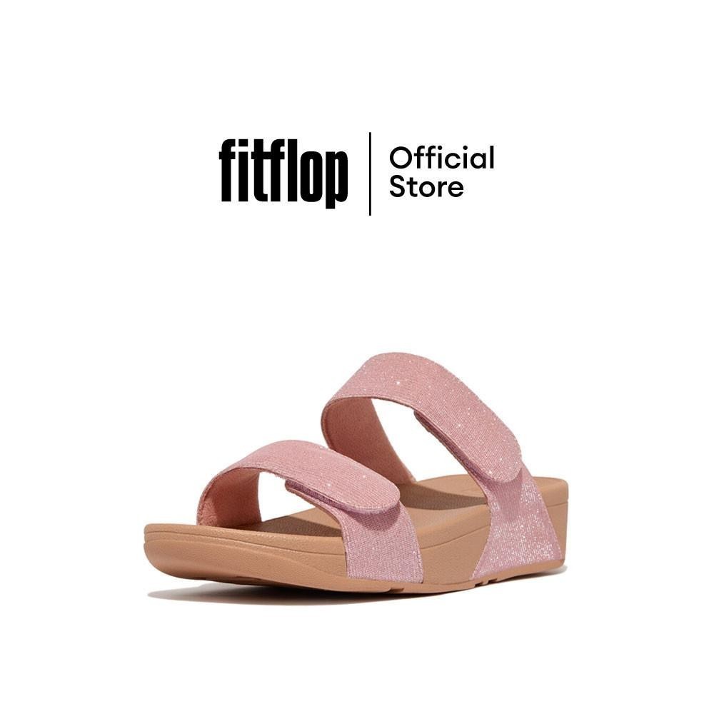 FITFLOP LULU ADJUSTABLE SHIMMERLUX รองเท้าแตะผู้หญิง รุ่น FZ9-B50 สี METALLIC SOFT BLUSH
