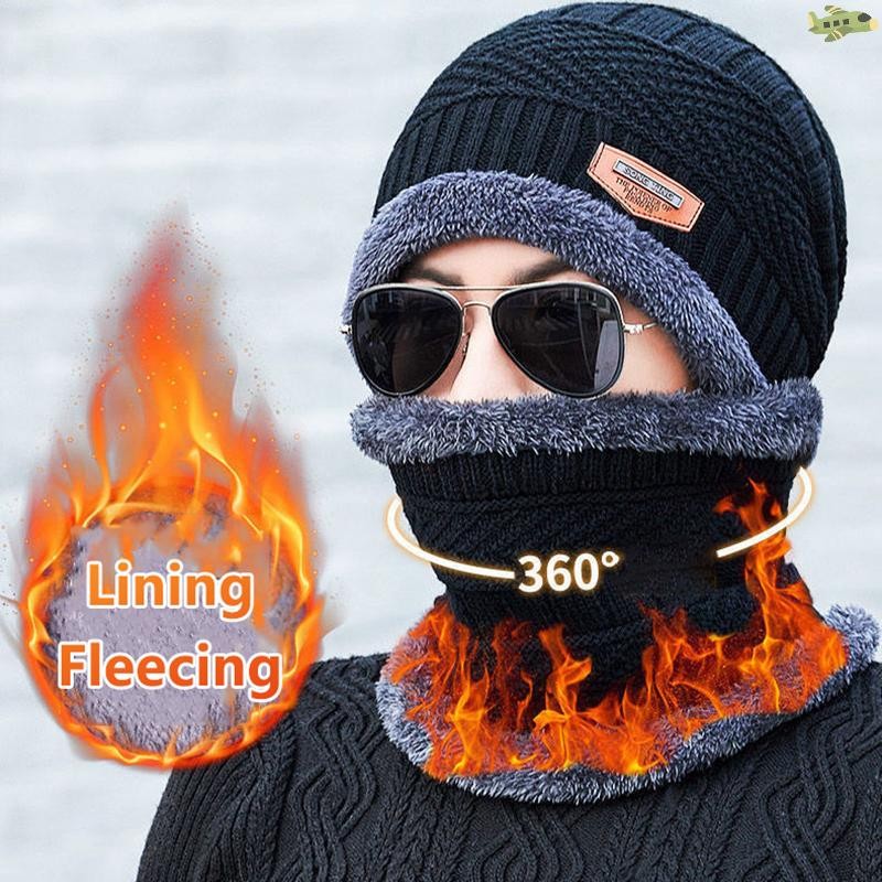 [UNC] หมวกฤดูหนาว Skullies Beanies หมวก Beanies สําหรับผู้ชายผู้หญิงผ้าพันคอขนสัตว์หมวก Balaclava หน้ากาก Gorras Bonnet หมวกถัก TH