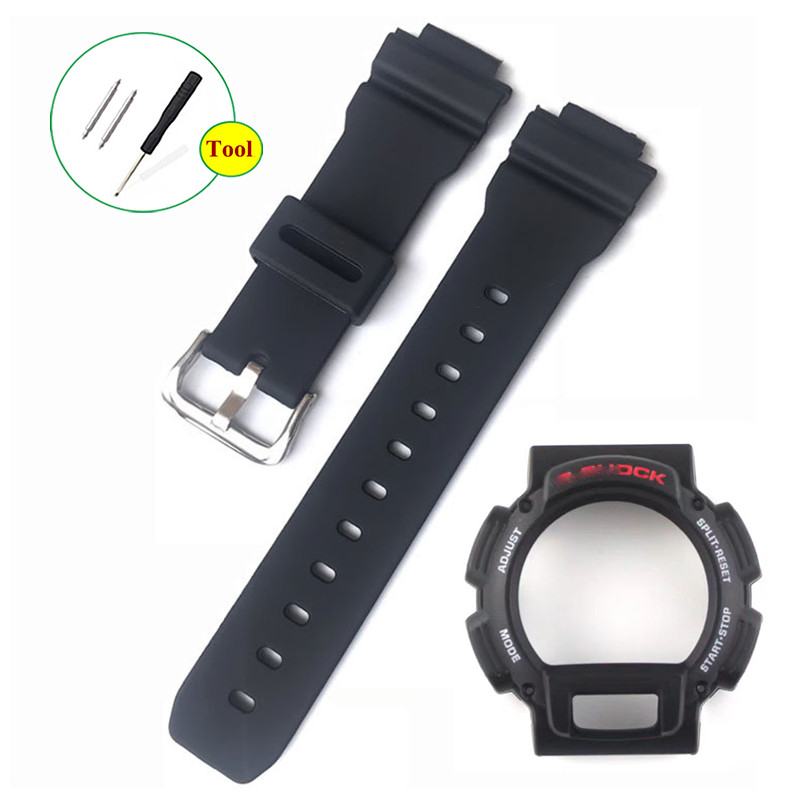 สายนาฬิกาเรซินนาฬิกา Bezel Case สายนาฬิกาซิลิโคนสําหรับ Casio นาฬิกาดิจิตอลสร้อยข้อมือ G-shock DW905