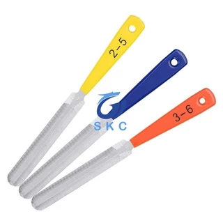 skjsqygxycGuitar Nut File ชุดเล็บ Puller ซ่อมเครื่องมือกีตาร์อุปกรณ์เสริมกีตาร์ Nut แฟ้มกีตาร์สแตนเลส Fret แฟ้ม 3 ชิ้น