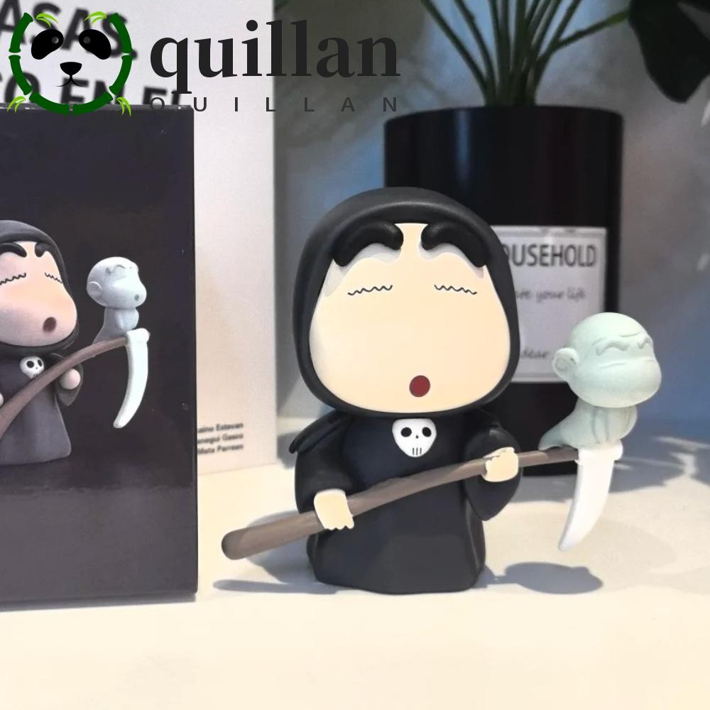 Quillan Crayon Shin-Chan อะนิเมะรูป,รุ่น Q Death Shin-Chan Action Figure, เครื่องประดับรถอะนิเมะผีตลก Crayon รูปของเล่นของขวัญวันเกิด