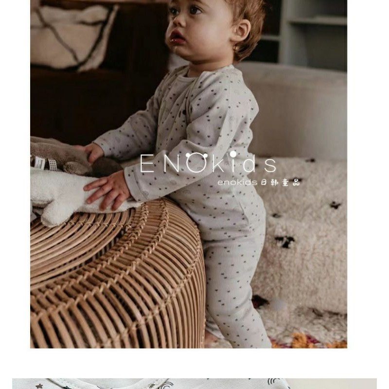 ชายชุดนอนแขนยาวชุดฤดูใบไม้ผลิฤดูใบไม้ร่วงแฟชั่นสไตล์ใหม่เวอร์ชั่นเกาหลีผ้าฝ้ายแท้นุ่มสบายระบายอากาศการ์ตูนพิมพ์ ชุดลําลอง - รูปที่ 5