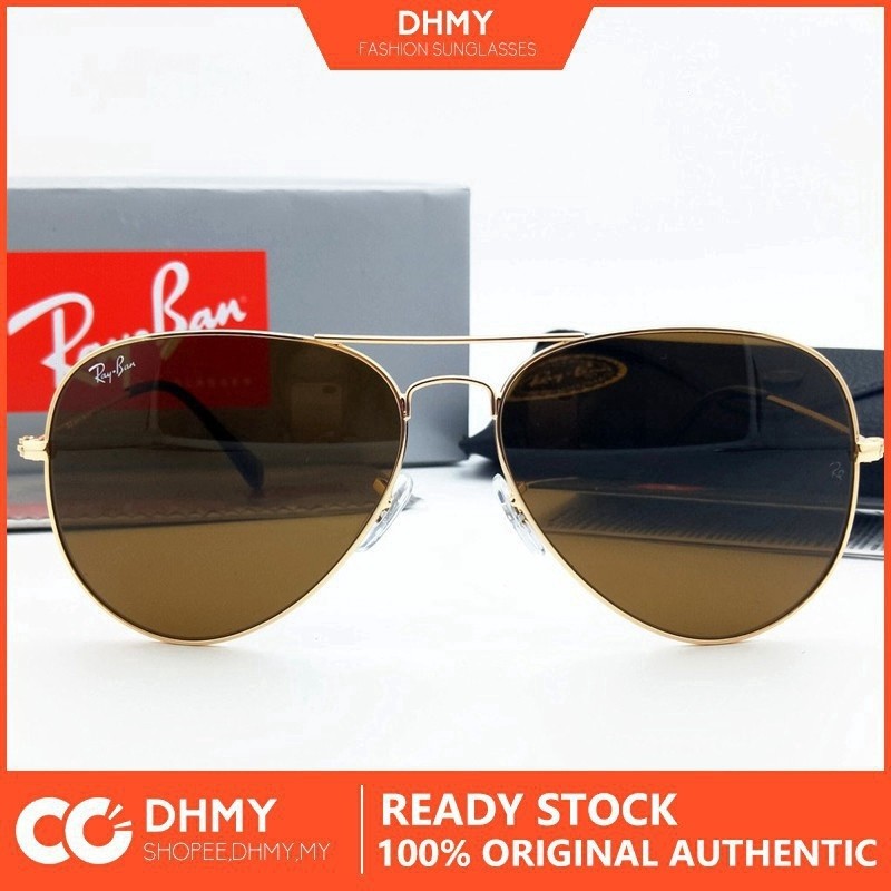 RayBan RayBan แว่นกันแดดโลหะนักบิน rb3025 3026