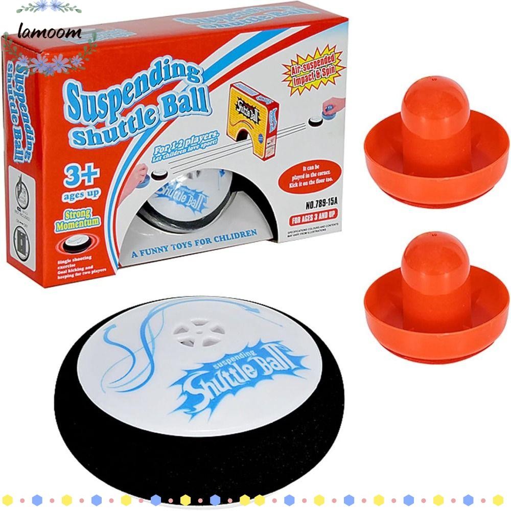 Lamoo Air Hockey Pucks, 2 Red Air Hockey Pushers Mini Electric Ball ลอยฮอกกี้, ของขวัญพลาสติกแบบพกพา Air Hockey ตารางสําหรับของเล่นเด็ก