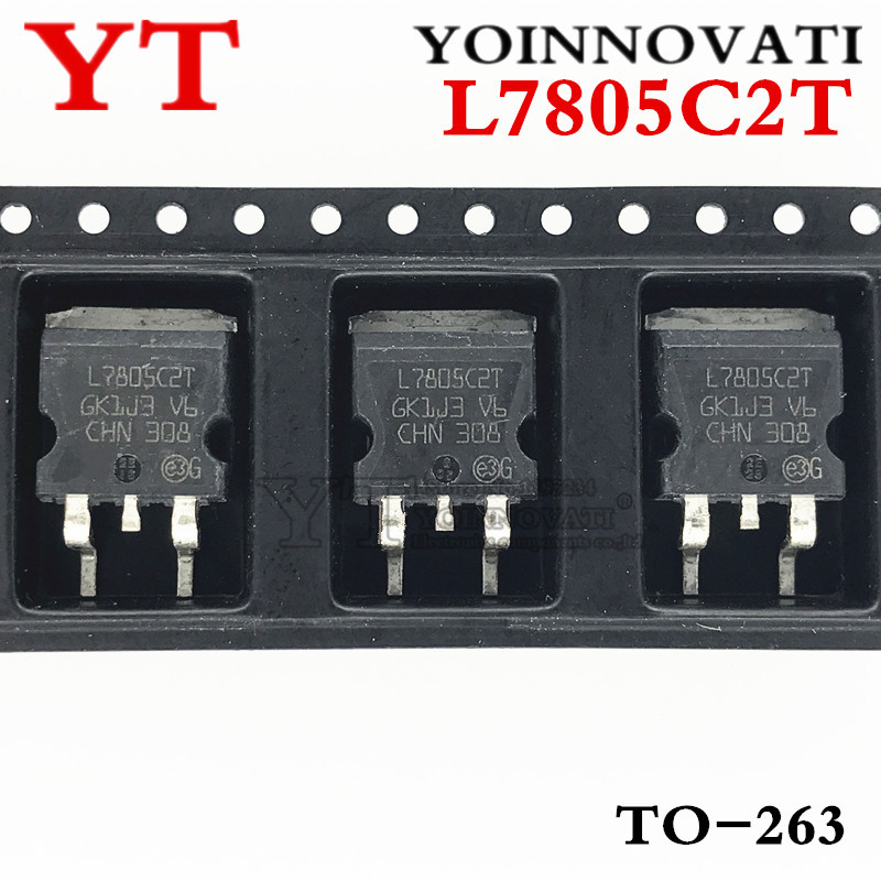 10 ชิ้น/ล็อต L7805C2T TO-263 L7805CD2T TO263 L7805 REG LINEAR 5V 1.5A D2PAK IC