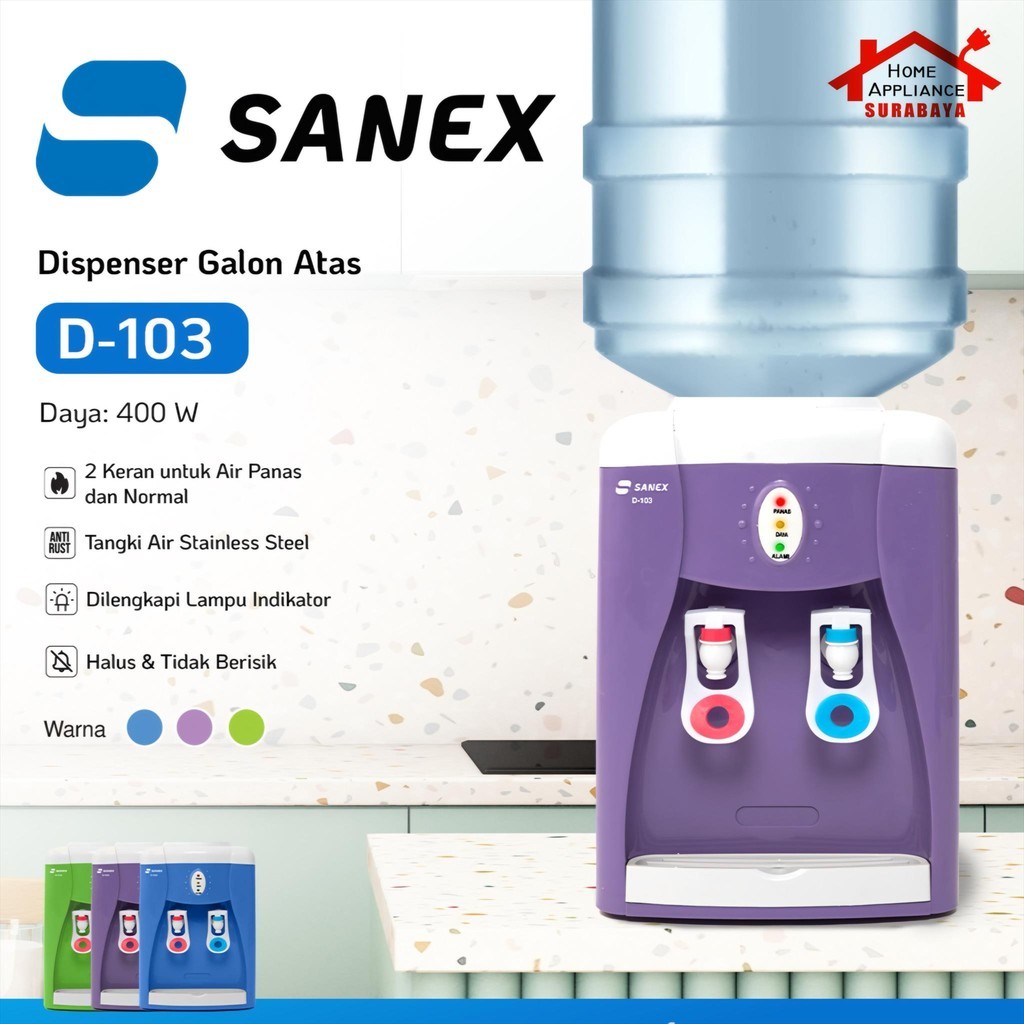 SANEX ตู้กดน้ําแกลลอนด้านบนร้อนและเย็น D-103 / D103 NM04