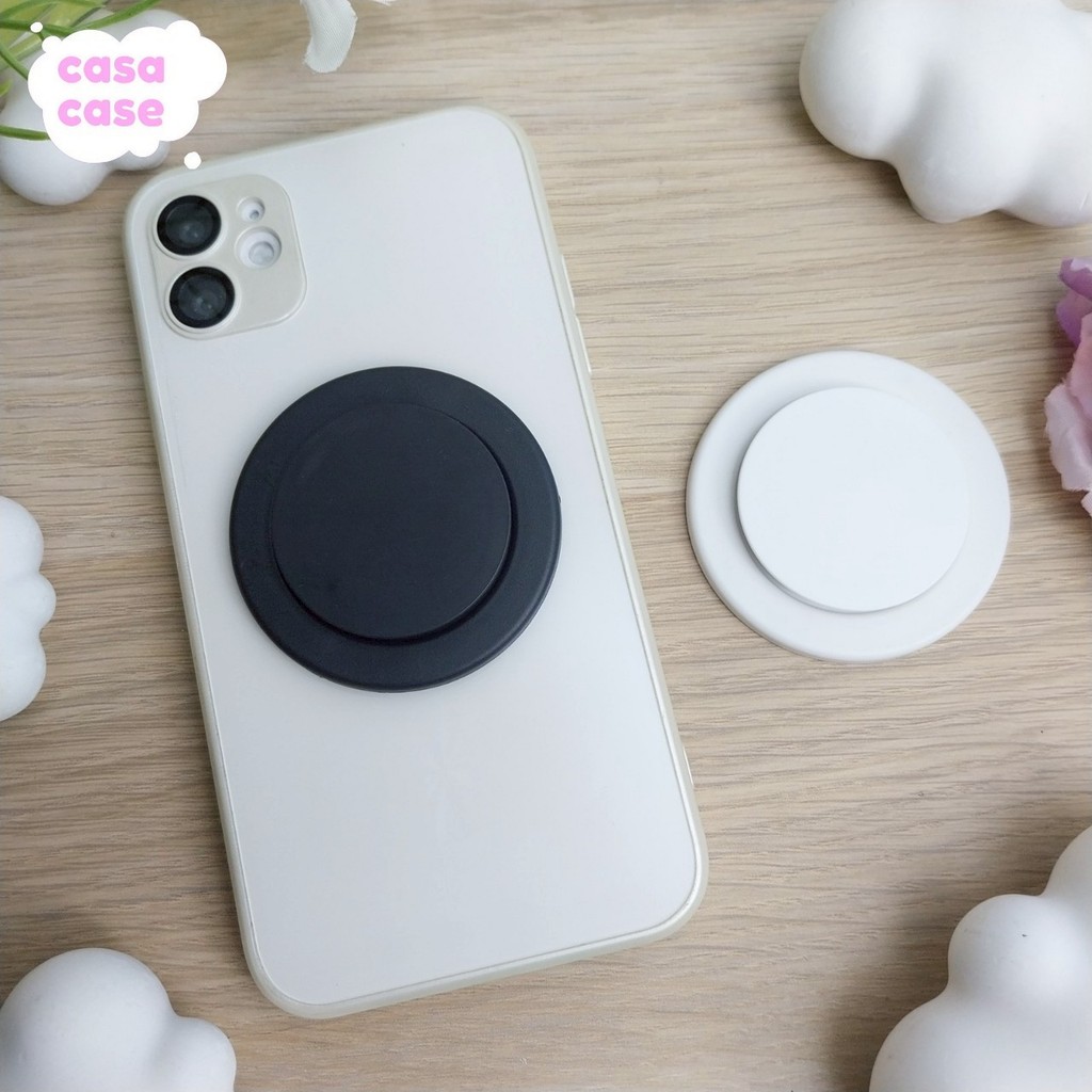 Griptokเปล่า ติดมือถือ สีดำ แบบสำเร็จรูป DIY ได้ แม่เหล็ก Magsafe แน่น แข็งแรงทนทาน[ส่งเร็วทันใจ]