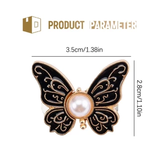 1ชิ้น 3.5CM ตะขอปรับเอวกางเกงยีนส์ กระดุมปรับขนาดเอว ทรงผีเสื้อ หลายสี