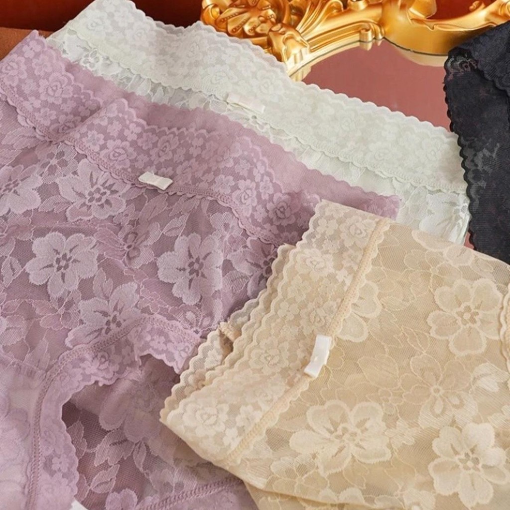 กางเกงชั้นในลูกไม้ กางเกงในผู้หญิง กางเกงในลูกไม้ ทรงสวย ใส่สบาย เนื้อผ้านิ่ม ระบายอากาศได้ดี ดีไซน์สวย - รูปที่ 6