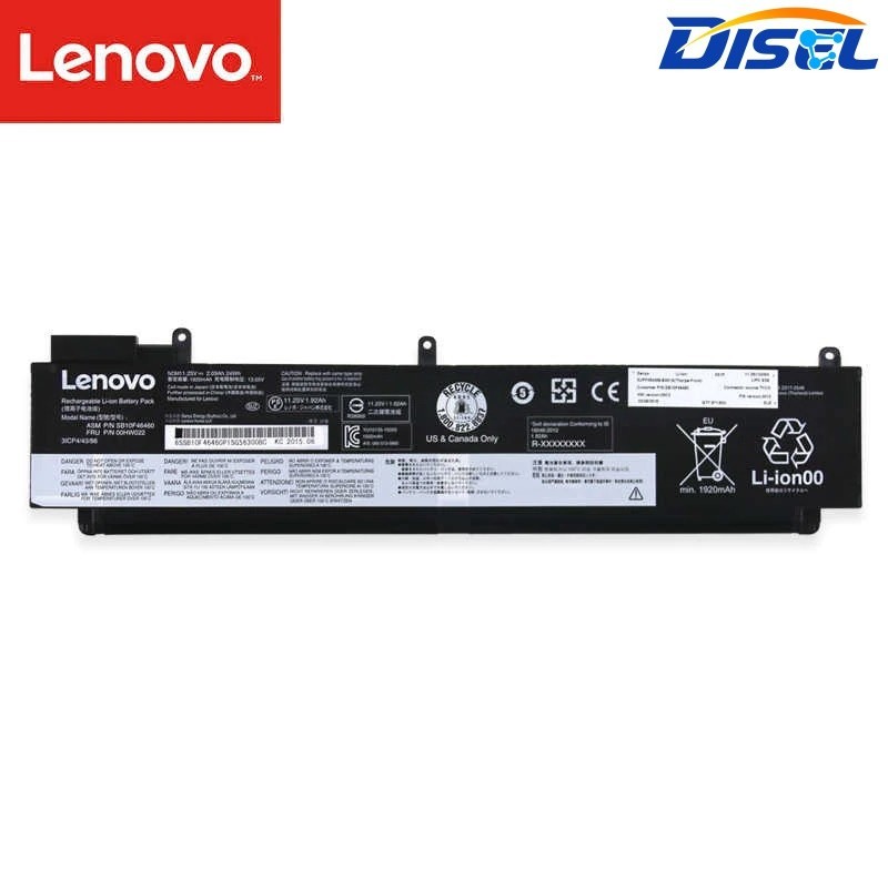 BATTERY ORIGINAL LENOVO แบตเตอรี่ของแท้ Lenovo ThinkPad แบบยาว T460s T470s Series  00HW023 SB10F4646