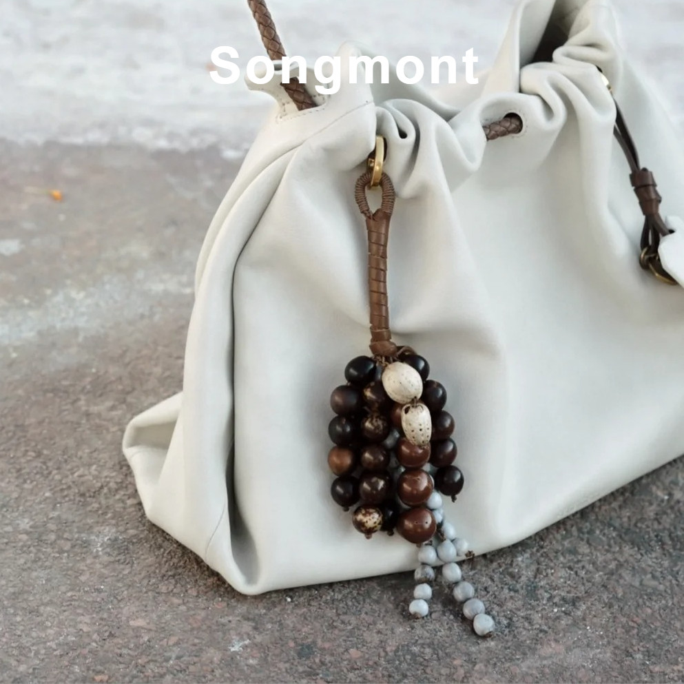 Songmont Wish Seeds Charm ธรรมชาติ Bodhi Seed จี้กระเป๋าสไตล์จีนใหม่ Designer จี้ตกแต่ง