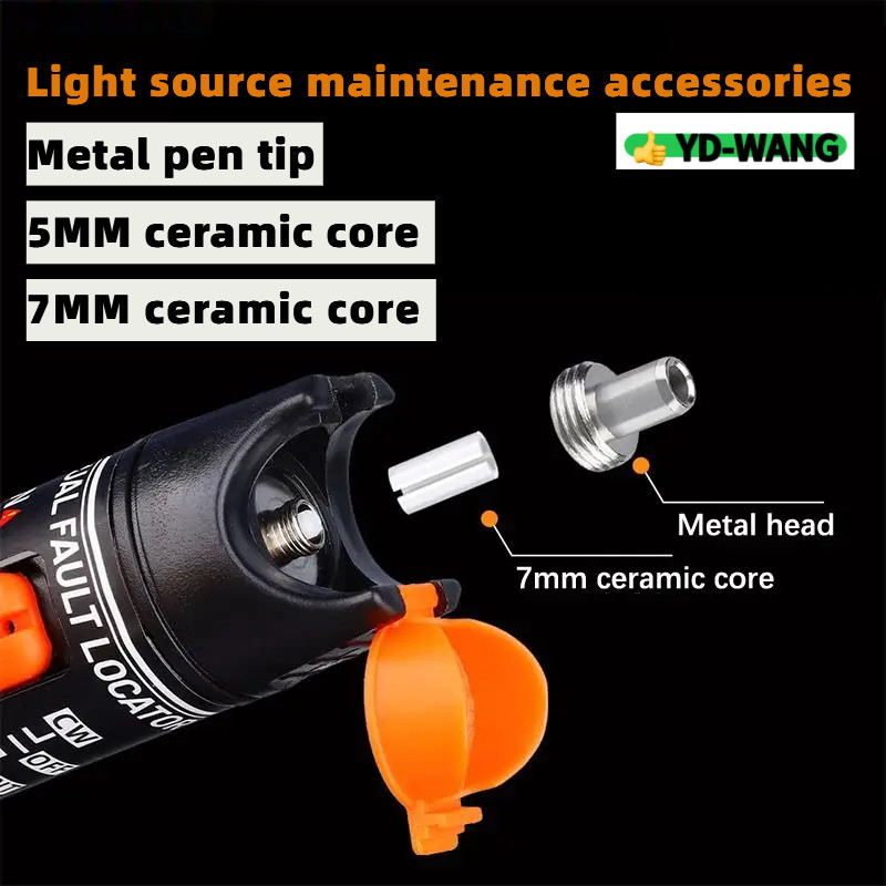 5 มม./7 มม.ไฟเบอร์ออปติกแขนเลเซอร์ Visual Fault Locator เซรามิคหลอดเปลี่ยนซ่อมอะไหล่ Prats อุปกรณ์เสริม