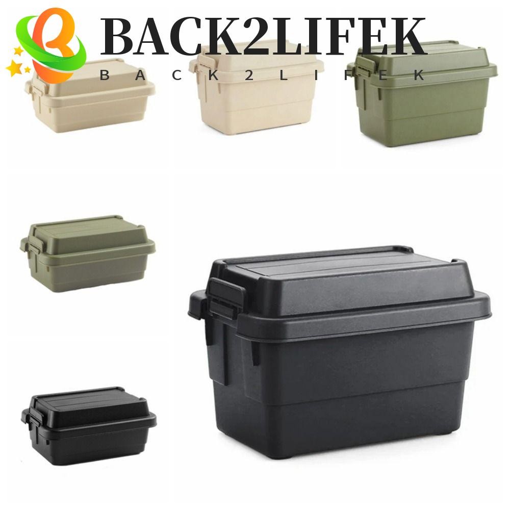 BACK2LIFEK ชุดเครื่องเทศแคมป์ปิ้ง, พลาสติก 6 ชิ้นเครื่องปรุงรส Jar Camping กล่องเก็บ, ของขวัญกันน้ําทนทาน 1.1L/0.9L อุปกรณ์บาร์บีคิว Organizer Camping