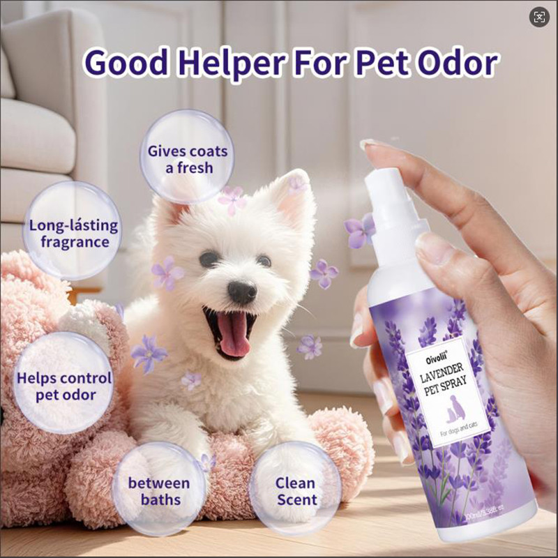 Oivolii สเปรย์กำจัดกลิ่นสัตว์ สเปรย์ดับกลิ่น 100ml ลาเวนเดอร์ ฉีดปุ๊บหมดกลิ่นทันที! ปลอดสารเคมีอันตราย ฆ่าเชื้อแบคทีเรีย🐾 แนะนำโดยคนเลี้ยงสัตว์ไทย