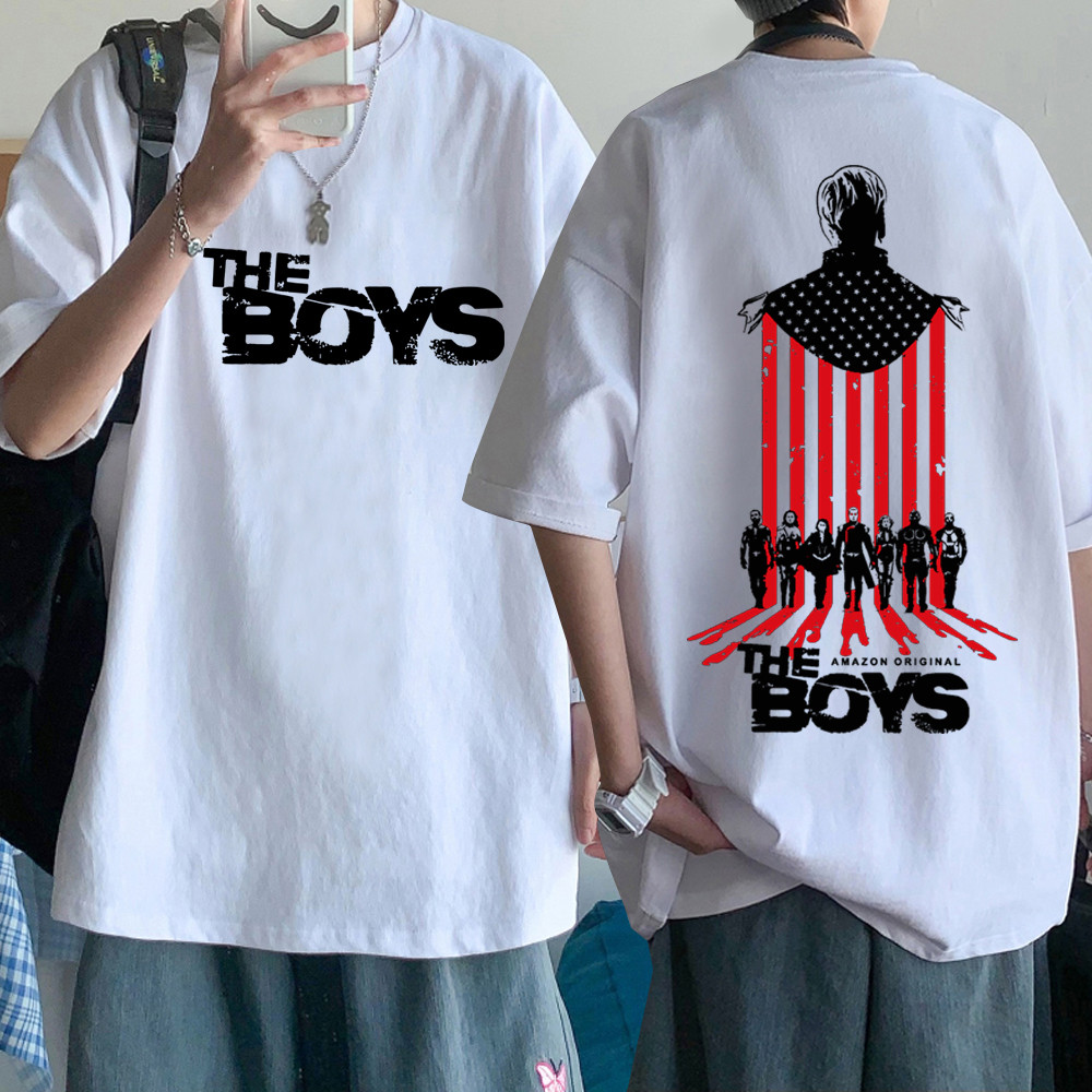 COD The Boys The Homelander เสื้อยืด Unisex Harajuku O-คอสั้นแขนสั้นเสื้อเพลงยอดนิยมแฟนของขวัญ