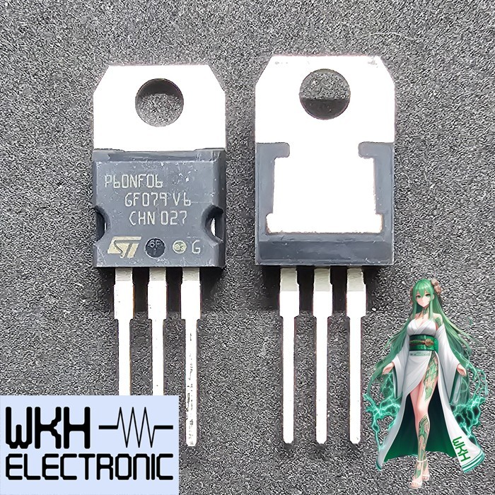 เครื่องมือชิ้นส่วน ORI STP60NF06 P60NF06 P60NF06L 60NF06 60A 60V N-Channel MOSFET TO-220